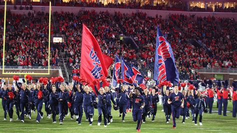 (&169;Bruce Newman) Ole Miss opened up the 2023 season with relative ease after an initial scare that it could potentially be a shootout with Mercer. . Ole miss spirit on 3